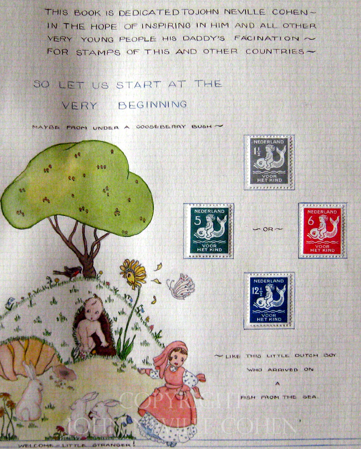 Start at the very beginning - a postage stamp collecting album