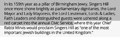 Singers Hill one of the most important jewish buildings in the United Kingdom. John Neville Cohen