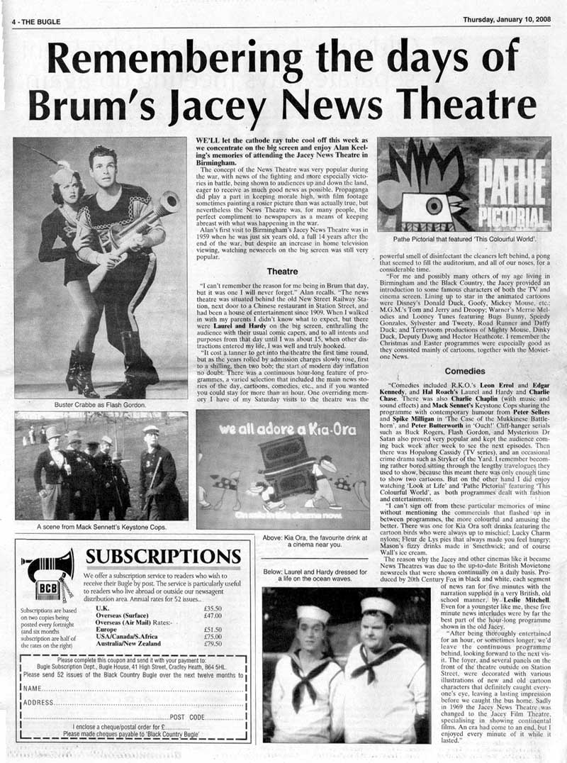 Remembering the days of Brum's Jacey News Theatre