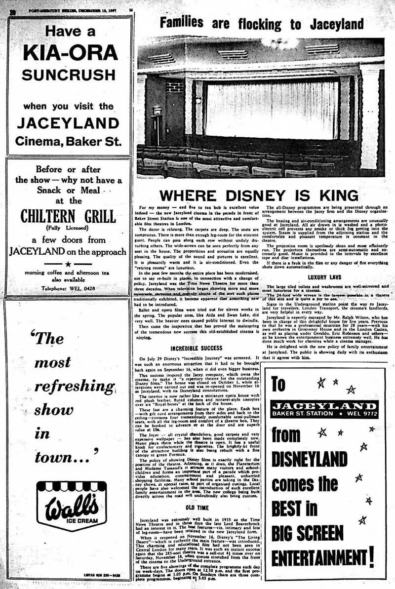 Report about Jaceyland, Baker Street titled 'Where Disney is King' 