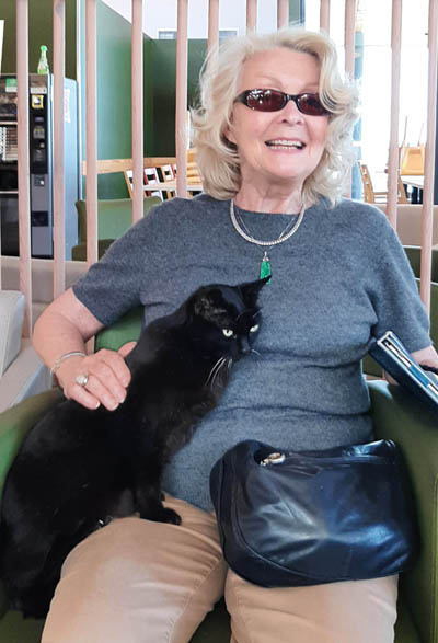 Cafe Cat with Trudy