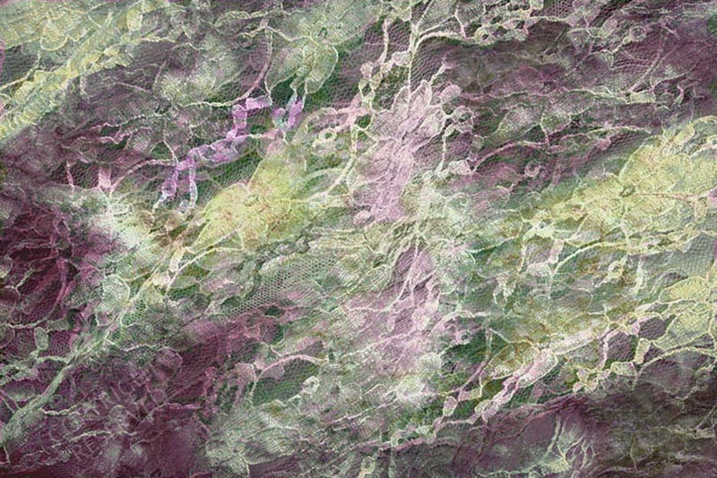 John Neville Cohen, Lace (37A), Purple, Yellow, Pink