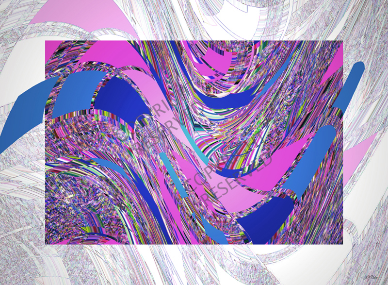 Abstract Blue 2 (39A) by John Neville Cohen, Abstract Limited Edition Print, Maximum of 8,


 Blue, Pink.
