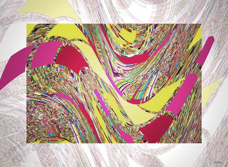 Abstract Yellow 2 (39C) by John Neville Cohen, Abstract Limited Edition Print, Maximum of 8,


 Yellow, Pink, Red