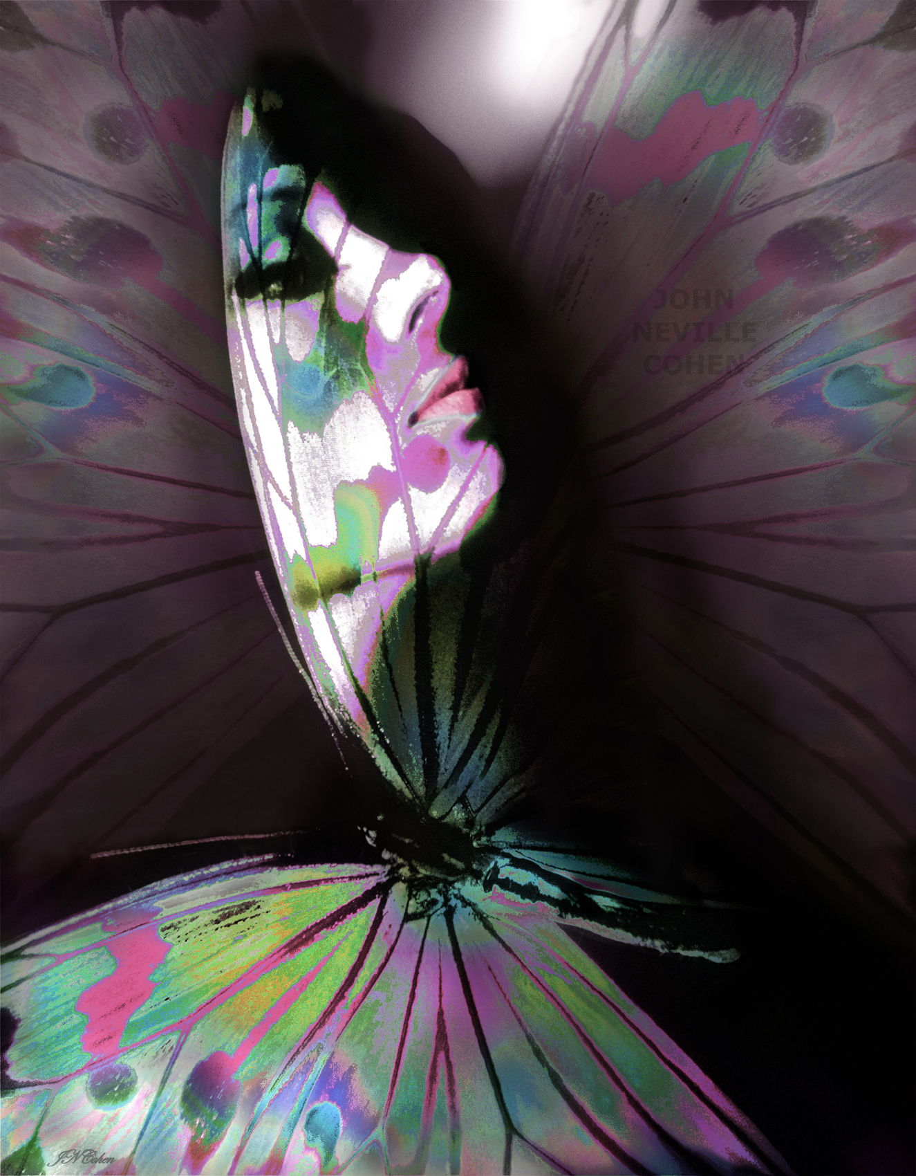 Icy Dream, Painting with Light Projection Photography Limited Edition Prints for sale, maximum of 8, by John Neville Cohen.