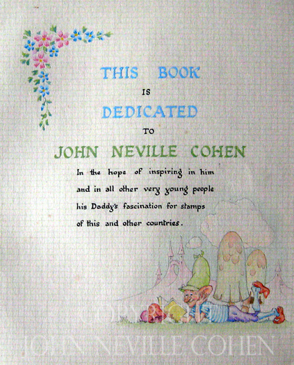 Dedication, Postage Stamps for Little People, by George and Betty Cohen, Richard Hillman