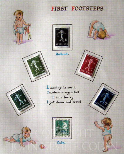 First Footsteps, Postage Stamps for Little People, by George and Betty Cohen and Richard Hillman