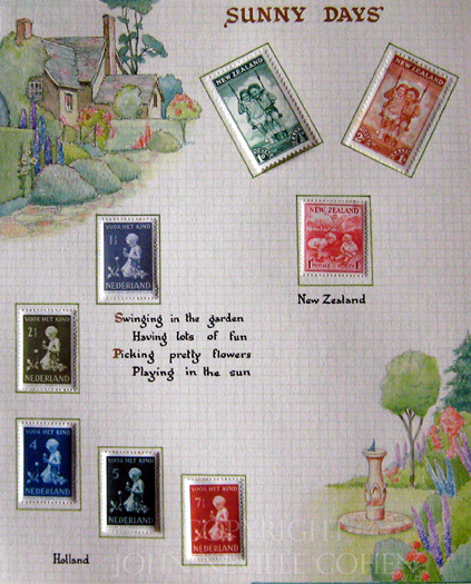 Sunny Days, Postage Stamps for Little People, by George and Betty Cohen and Richard Hillman
