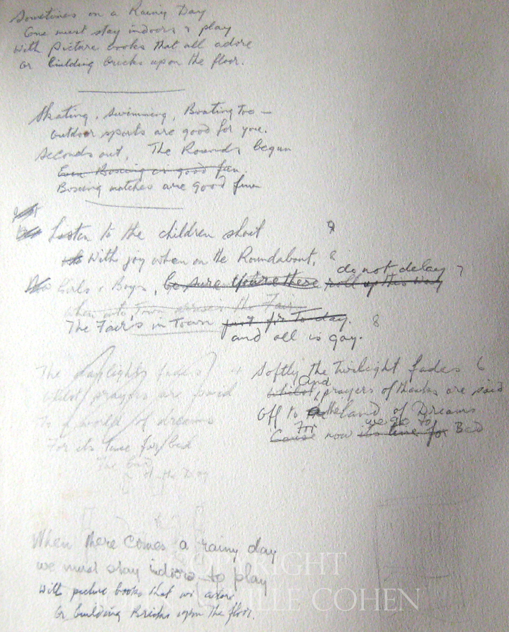Planning poems, for a postage stamp collecting album