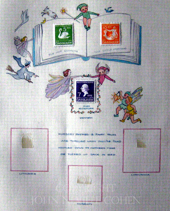 Nursery rhymes & fairy tales, for a postage stamp collecting album