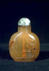 Chalcedony eye ball Chinese Snuff Bottle, John Neville Cohen