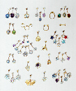 Belly button studs Product Shot For the Jewellery Trade (one of many Jewellery Product Shots) by John Neville Cohen