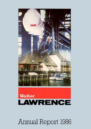 Annual Report Cover for Walter Lawrence by John Neville Cohen